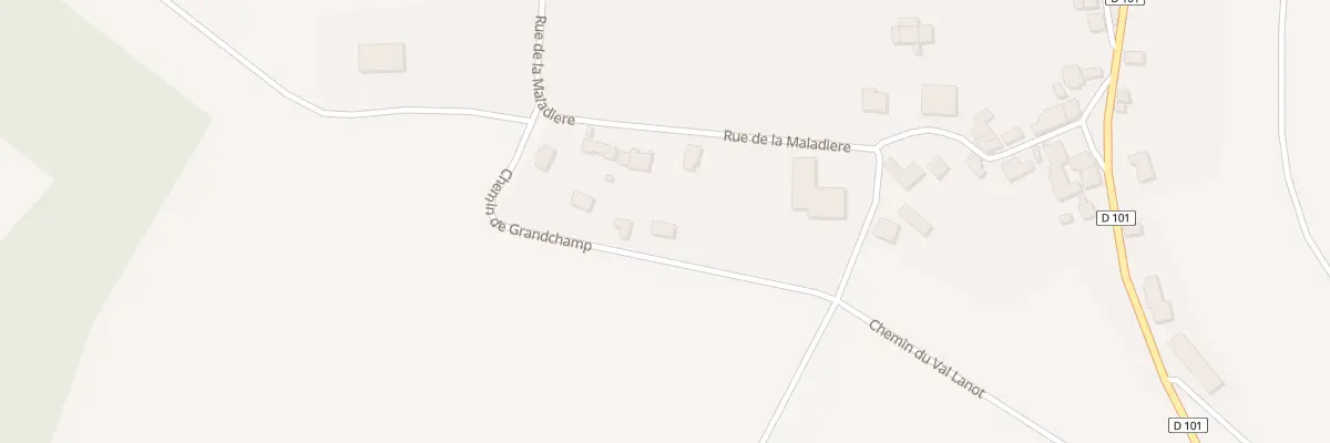 Plan du 10 Che de Grandchamp à Bergères