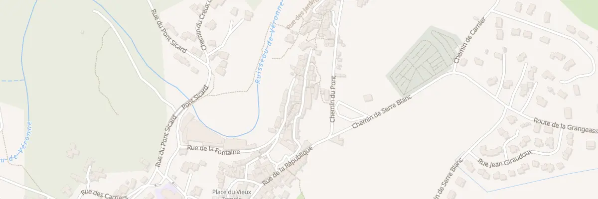 Plan du 5015 Rue du Château à Chomérac