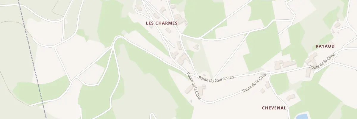 Plan du 1358 Rte de la Cime à Émeringes