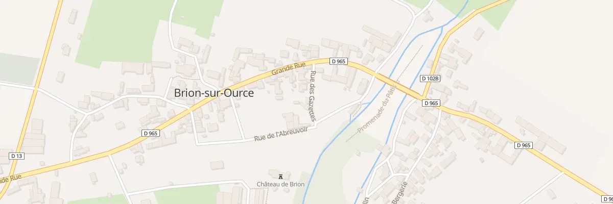 Plan du 5 Rue des Gazettes à Brion-sur-Ource