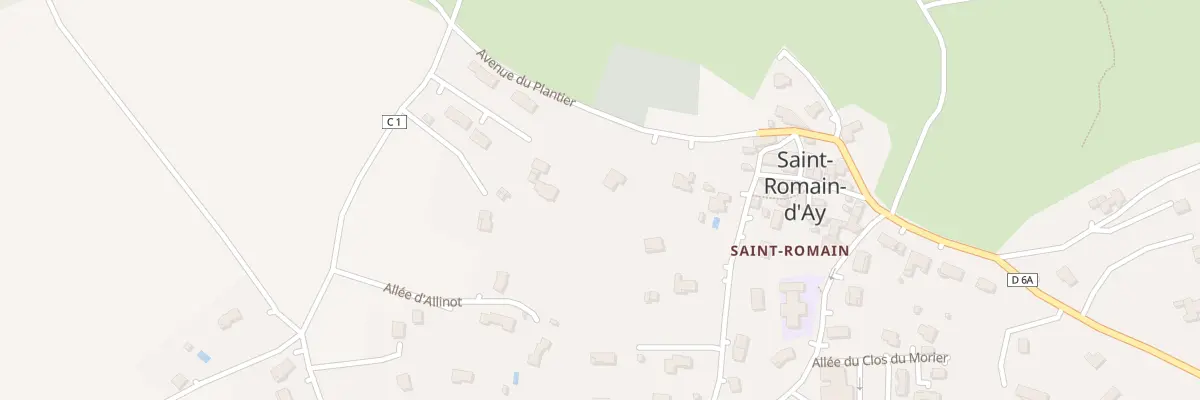 Plan du 245 Av du Plantier à Saint-Romain-d’Ay