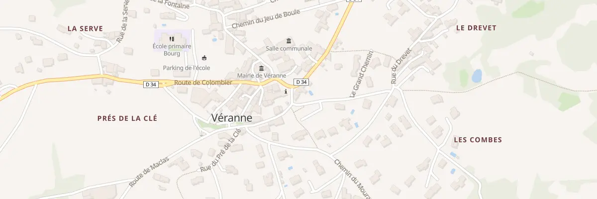 Plan du 36 Pl de la Mairie à Véranne