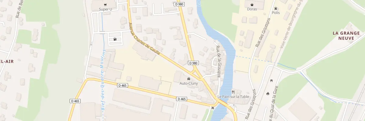 Plan du 6B Av Charles de Gaulle à Cluny