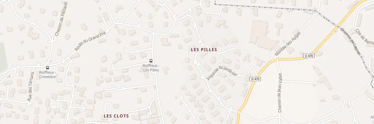 Plan du 181 Rue des Cedres à Roiffieux