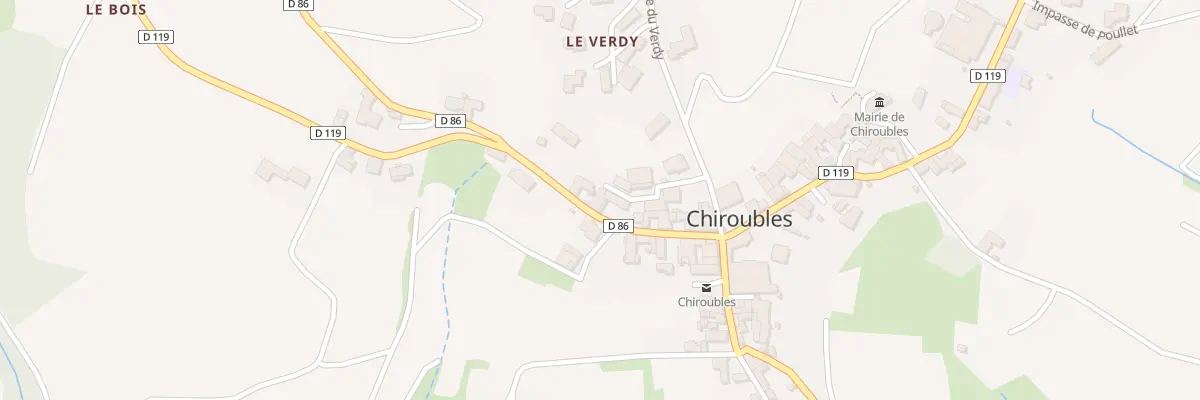 Plan du 92 Rue de la Bascule à Chiroubles