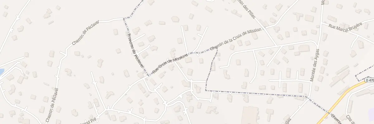 Plan du 210 Rue de la Croix de Mission à Roiffieux