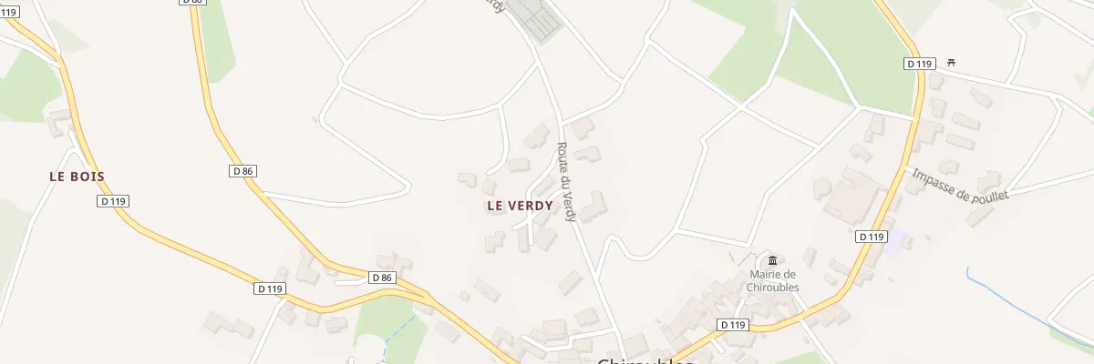 Plan du 179 Rte du Verdy à Chiroubles