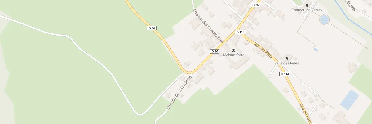 Plan du 24 Rue du Giboux à Verrey-sous-Salmaise