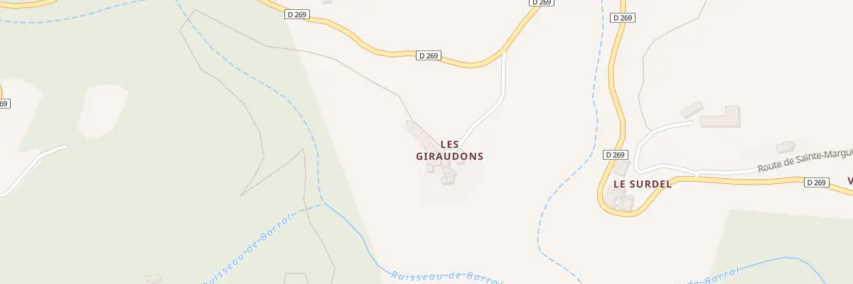Plan du 165 Che des Giraudons à Gilhoc-sur-Ormèze