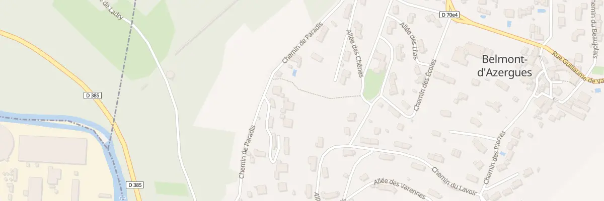 Plan du 475 Che de Paradis à Belmont-d’Azergues