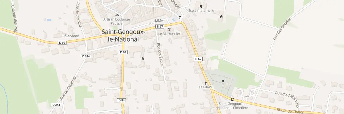 Plan du 3 Rue des Ecoles à Saint-Gengoux-le-National