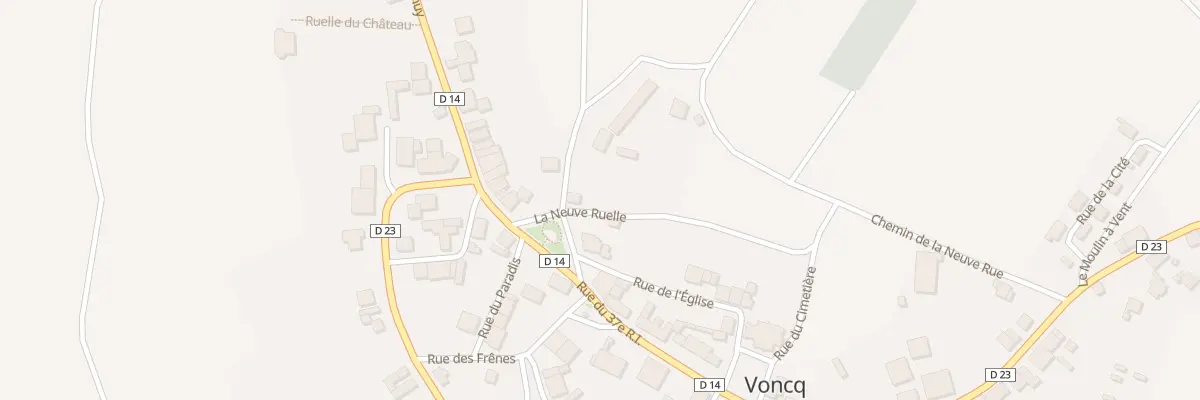 Plan du 2 Rue du Chateau à Voncq