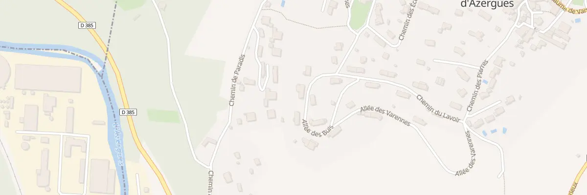 Plan du 136 All des Buis à Belmont-d’Azergues