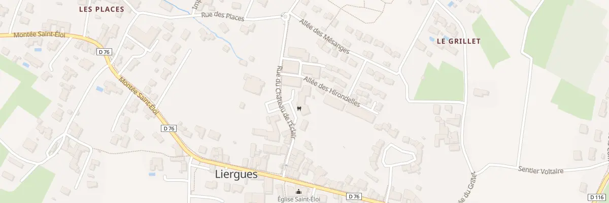 Plan du 140 Rue du Chateau de l’Eclair à Porte des Pierres Dorées