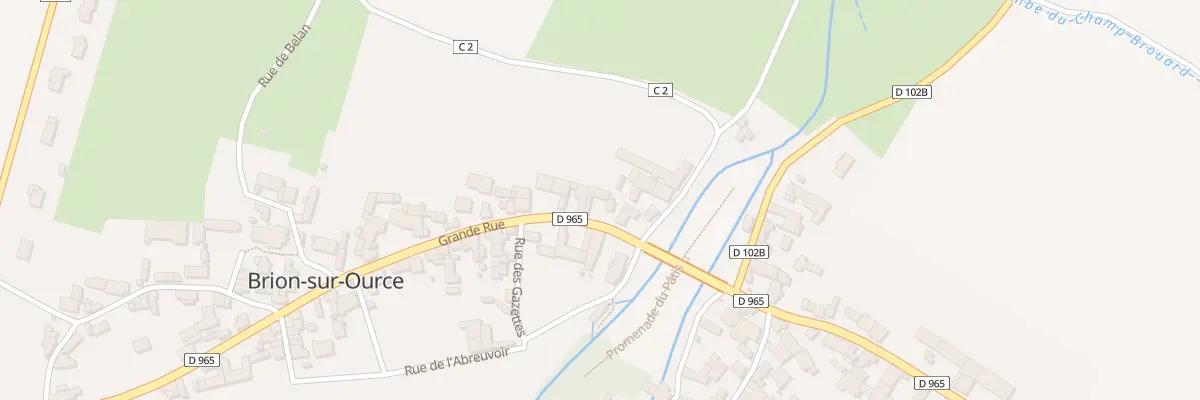 Plan du 38 Rue Grande Rue à Brion-sur-Ource