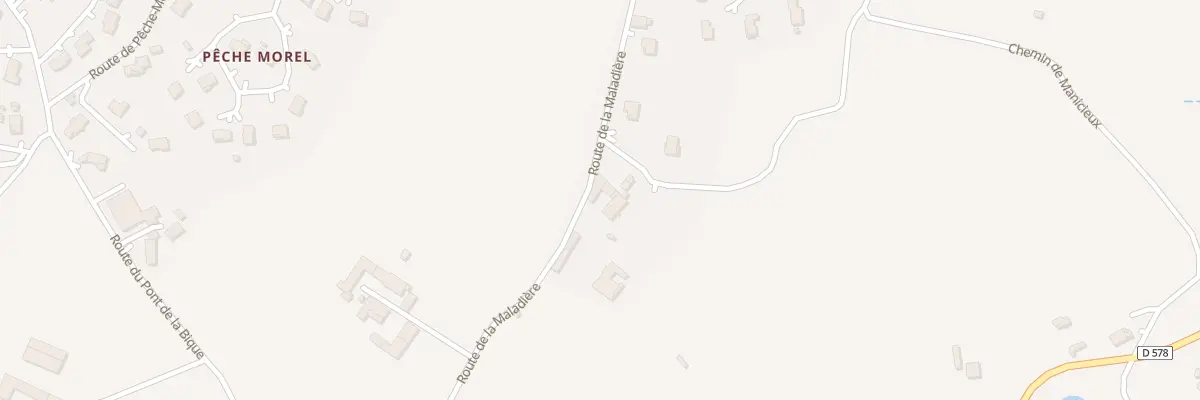 Plan du 559 Rte de la Maladiére à Roiffieux