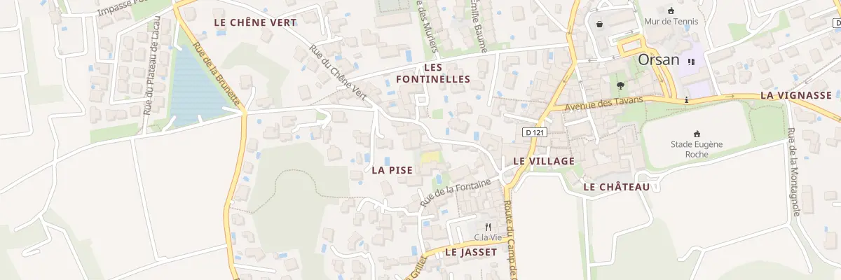 Plan du 7 Rue de la Pise à Orsan