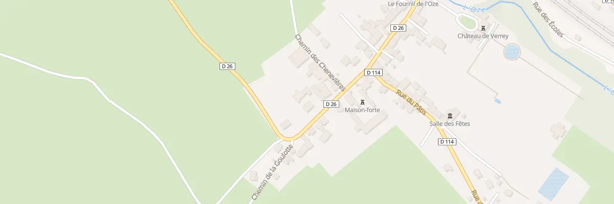 Plan du 22 Rue du Giboux à Verrey-sous-Salmaise