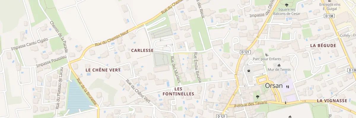 Plan du 12 Rue des Muriers à Orsan
