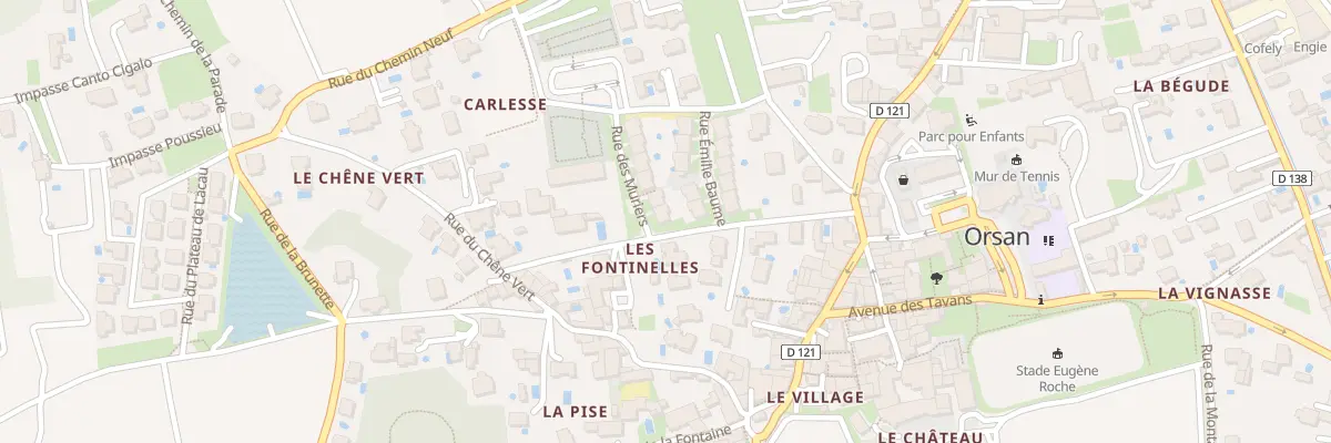 Plan du 2 Rue des Muriers à Orsan