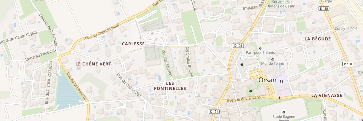 Plan du 5 Rue Emilie Baume à Orsan