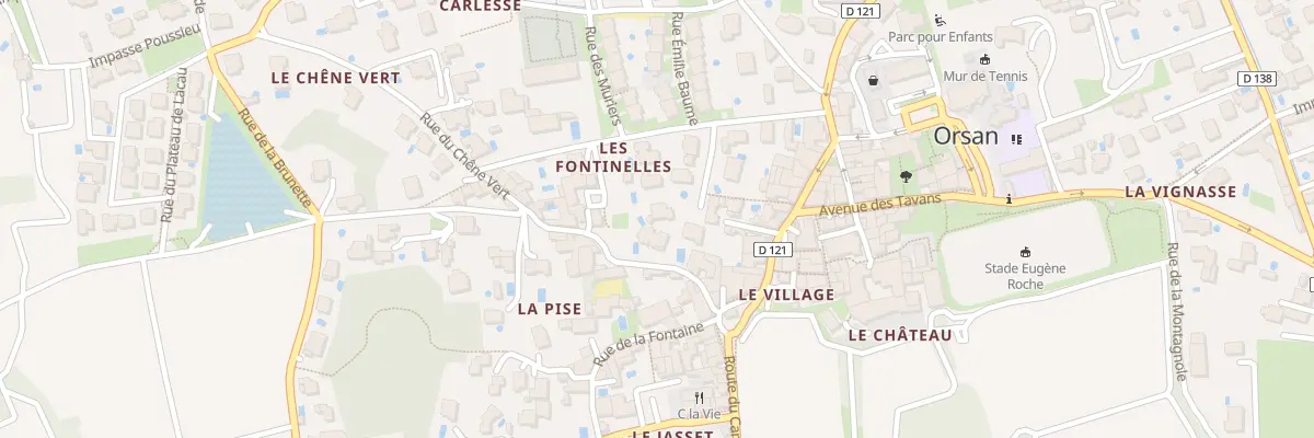 Plan du 3E Rue des Fontinelles à Orsan