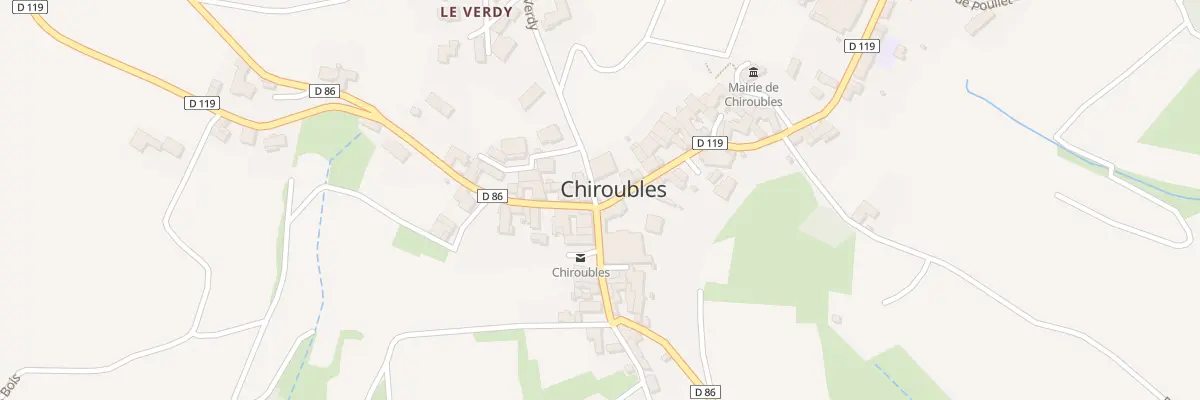 Plan du 23 Rue des Ecoles à Chiroubles