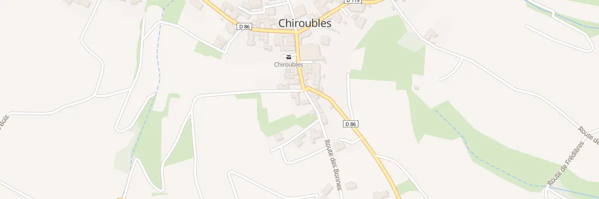 Plan du 2 Rte des Bonnes à Chiroubles