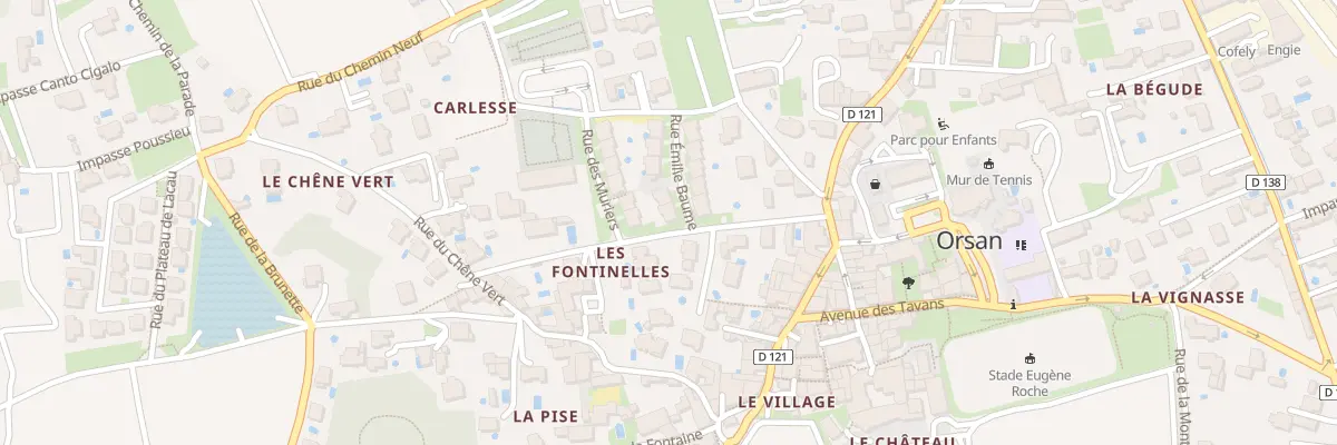 Plan du 1 Rue Emilie Baume à Orsan