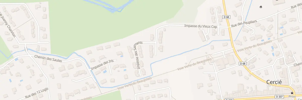 Plan du 309 Imp du Vieux Cep à Cercié