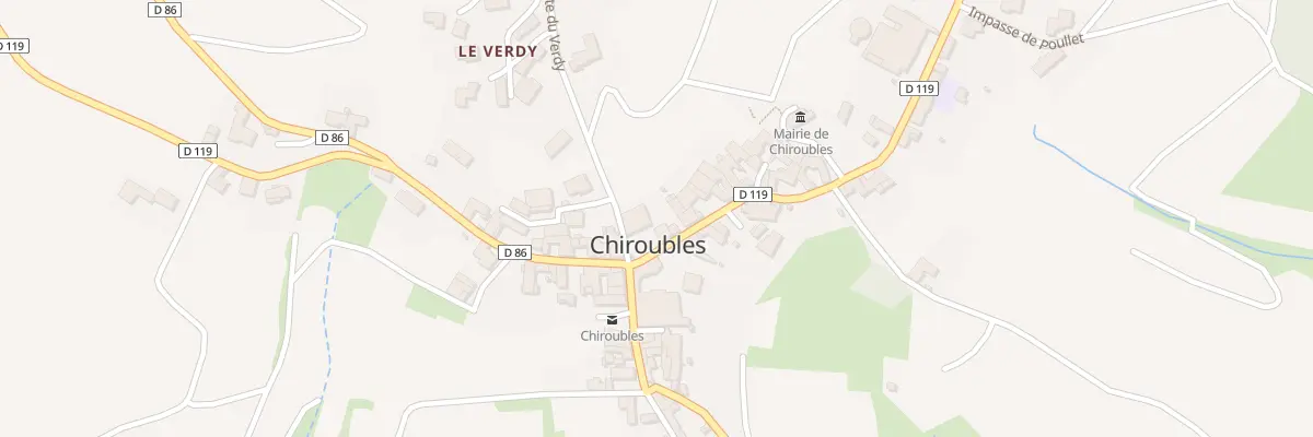 Plan du 45 Rue des Ecoles à Chiroubles