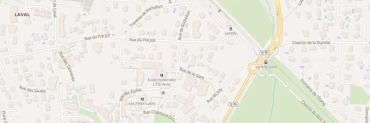 Plan du 26 Rue de la Gare à Lentilly