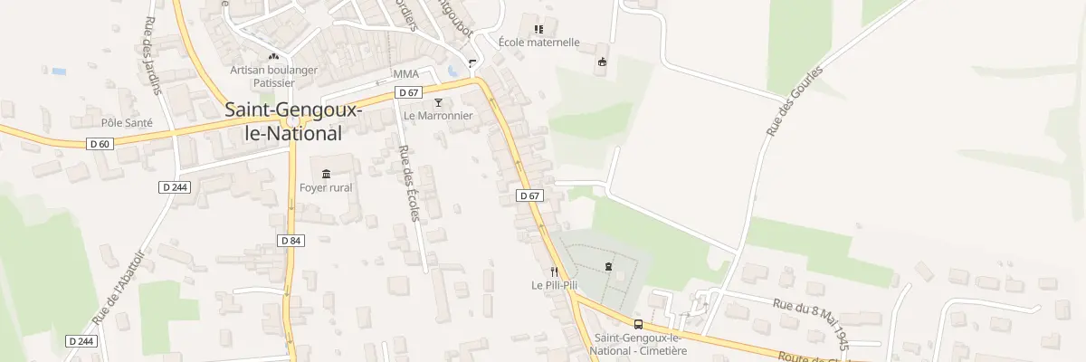 Plan du 25 Rue Grande Rue à Saint-Gengoux-le-National