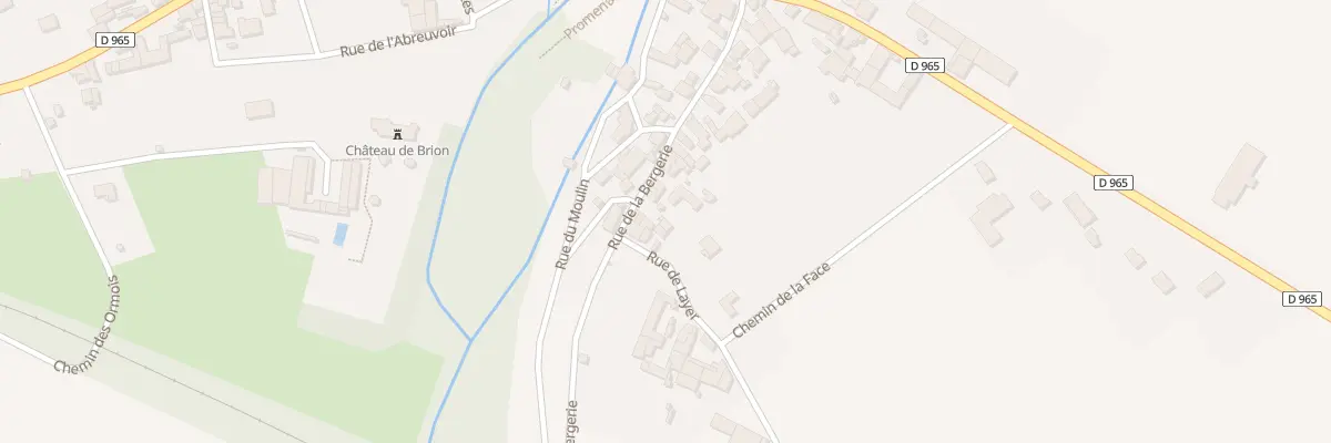 Plan du 30 Rue de la Bergerie à Brion-sur-Ource