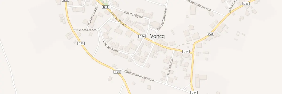 Plan du 1 Rue Robert Bacot à Voncq