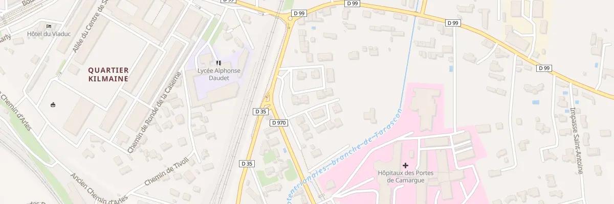 Plan du 5 Rte Gde d’Arles à Tarascon
