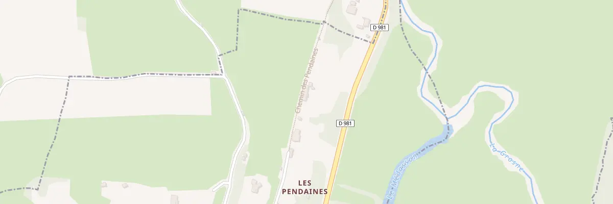 Plan du 5383 Les Pendaines à Lournand