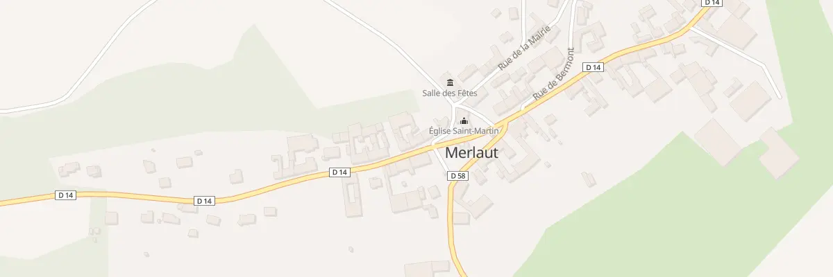 Plan du 3 Rue de la Bas Roche à Merlaut