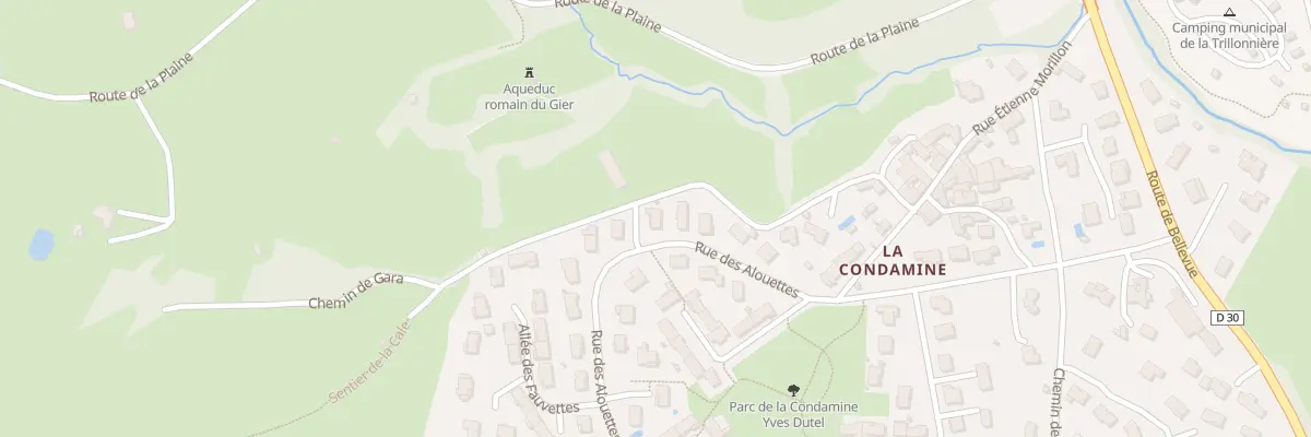 Plan du 10 All des Alouettes à Mornant