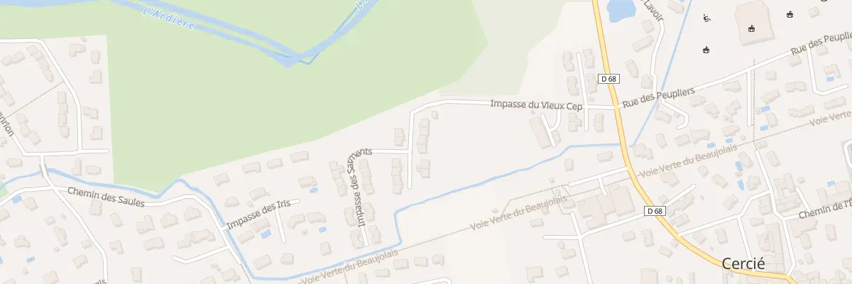Plan du 264 Imp du Vieux Cep à Cercié