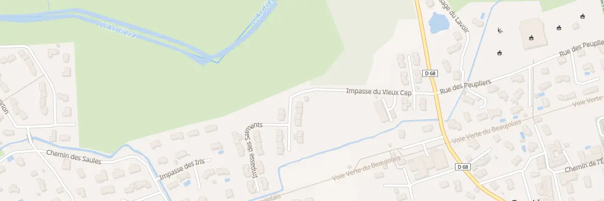 Plan du 244 Imp du Vieux Cep à Cercié