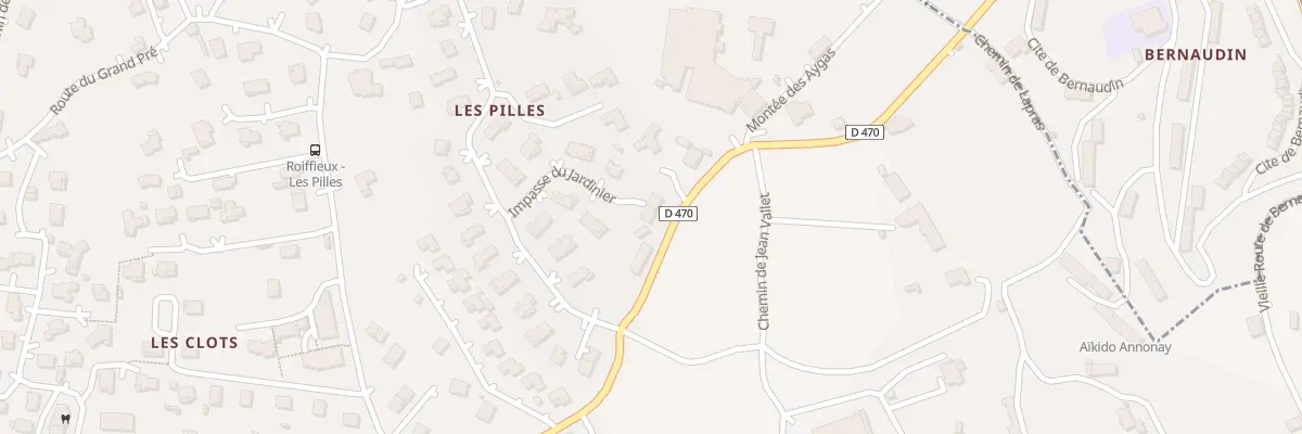 Plan du 120B Imp du Jardinier à Roiffieux