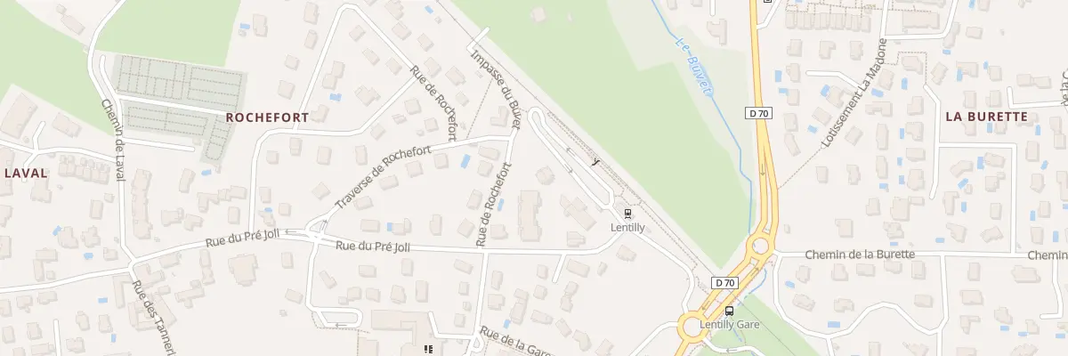 Plan du 41 Rue de la Gare à Lentilly