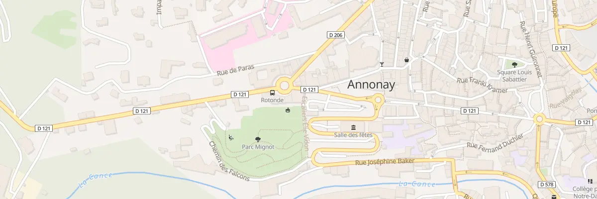 Plan du 1 Pl Alsace - Lorraine à Annonay