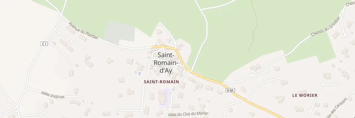 Plan du 45 Av du Plantier à Saint-Romain-d’Ay