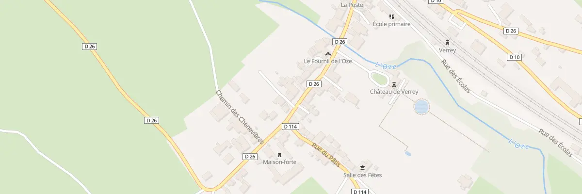 Plan du 12 Rue du Giboux à Verrey-sous-Salmaise