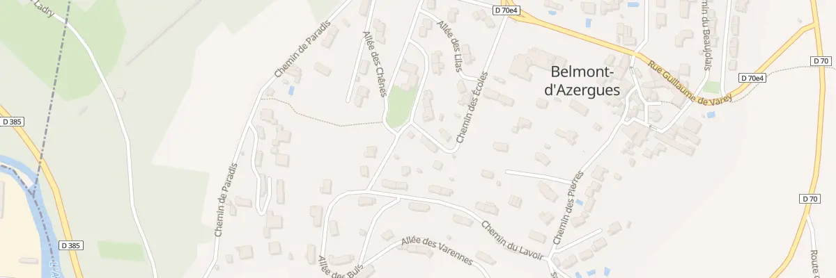 Plan du 217 Che des Ecoles à Belmont-d’Azergues