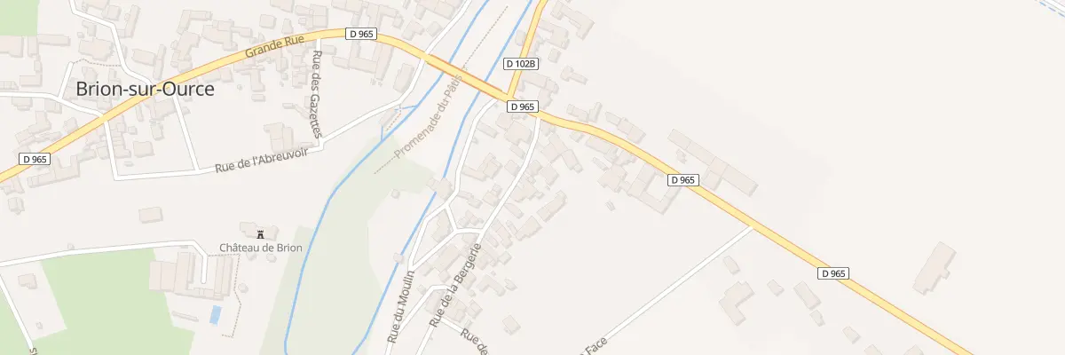 Plan du 8 Rue de la Bergerie à Brion-sur-Ource
