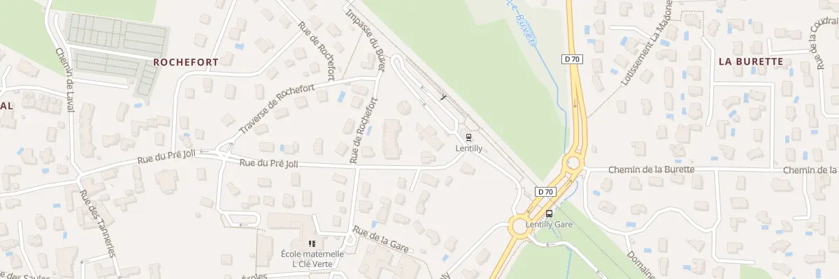 Plan du 51 Rue de la Gare à Lentilly