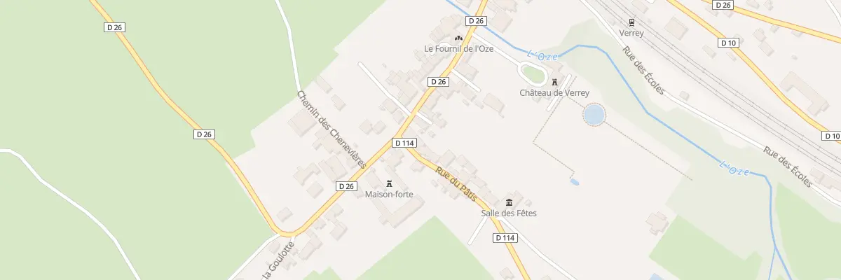 Plan du 1 Rue du Pâtis à Verrey-sous-Salmaise